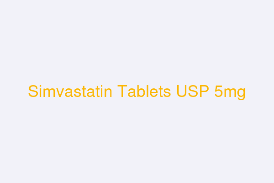 Simvastatin Tablets USP 5mg