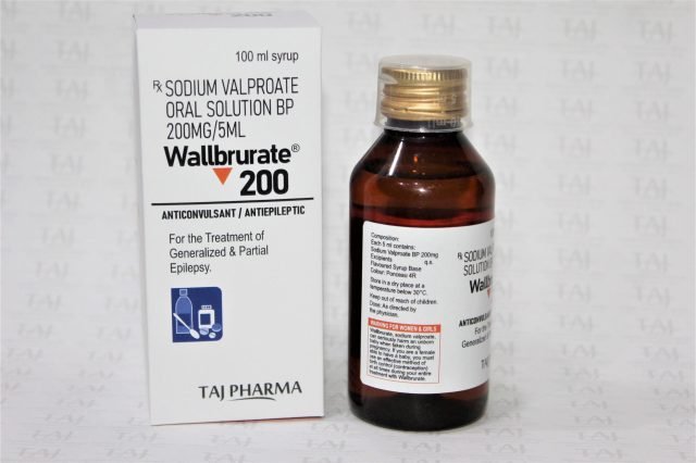 Sodium Valproate 200mg/5ml Solution (Wallbrurate)