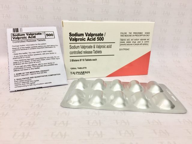 Sodium Valproate & Valproic acid Controlled Release Tablets 500mg