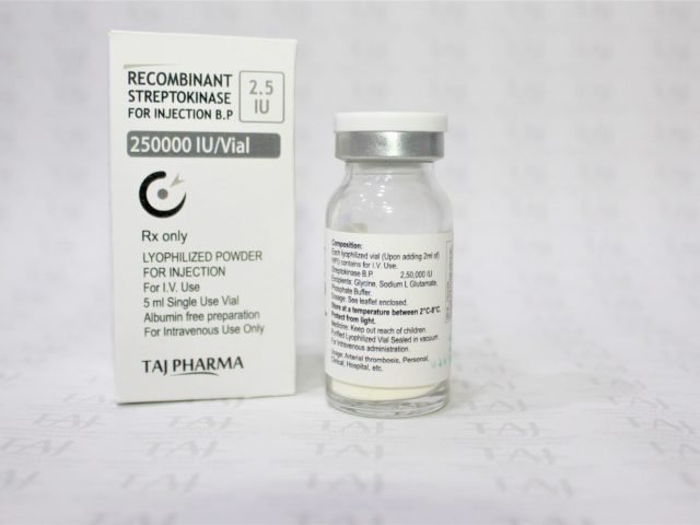 Recombinant Streptokinase for Injection BP 2,50,000IU(0.25MIU)