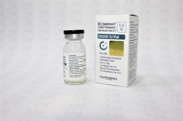 Recombinant Streptokinase for Injection BP 5,00,000 IU (0.5MIU)
