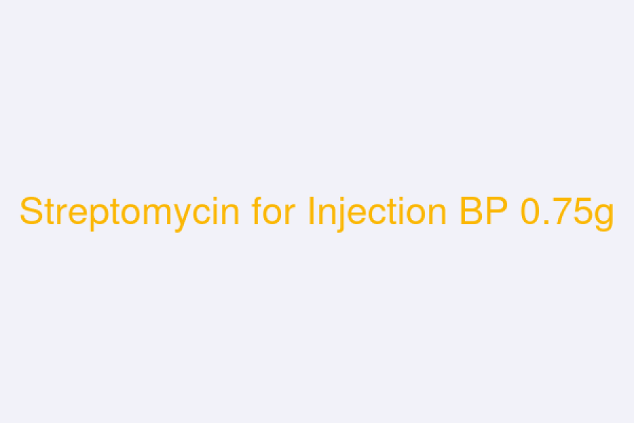 Streptomycin for Injection BP 0.75g