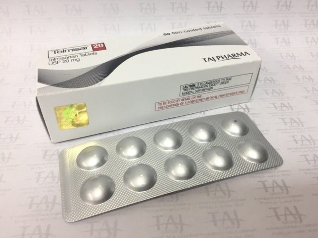 Telmisartan Tablets USP 20mg Taj Pharma