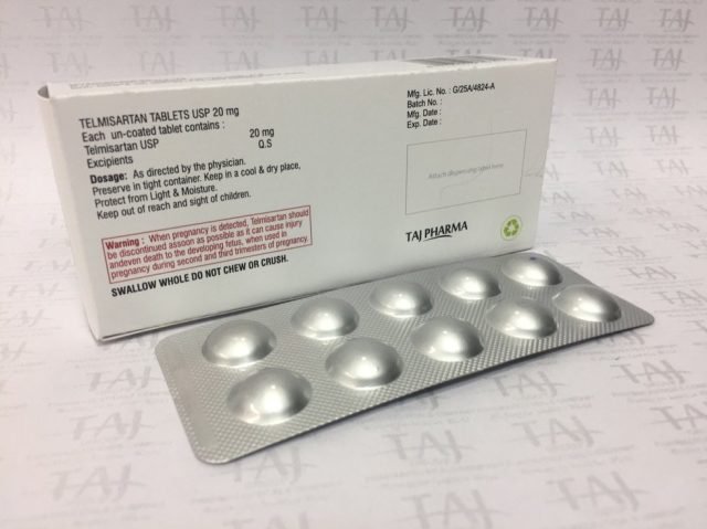 Telmisartan Tablets USP 20mg Taj Pharma