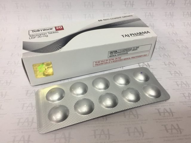 Telmisartan Tablets USP 20mg Taj Pharma