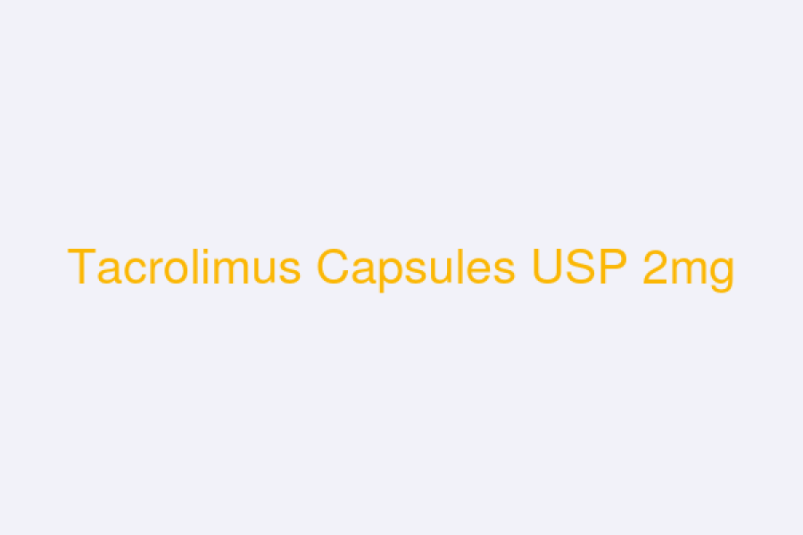 Tacrolimus Capsules USP 2mg