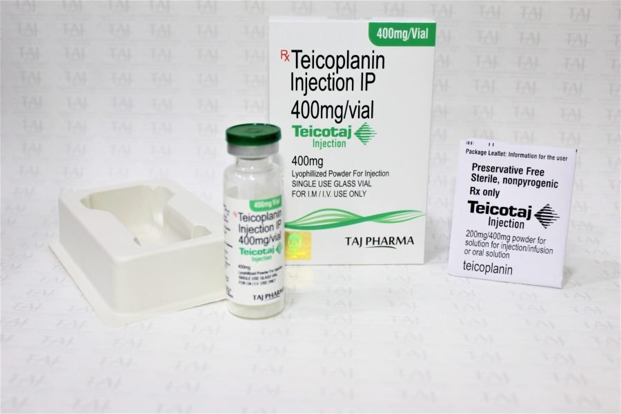 Teicoplanin Injection IP 400mg (Teicotaj)