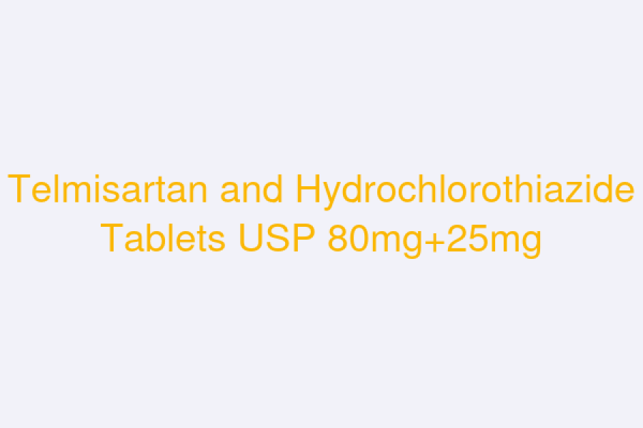 Telmisartan and Hydrochlorothiazide Tablets USP 80mg+25mg
