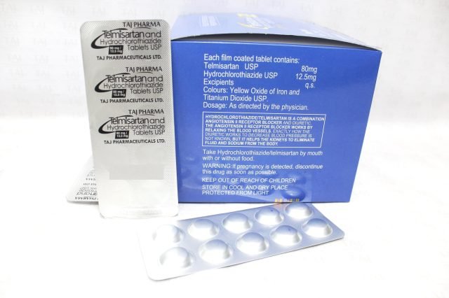 Telmisartan and Hydrochlorothiazide Tablets USP 80mg+12.5mg