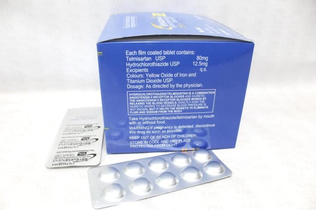 Telmisartan and Hydrochlorthiazide Tablets USP80mg-12.5mg Taj Pharma