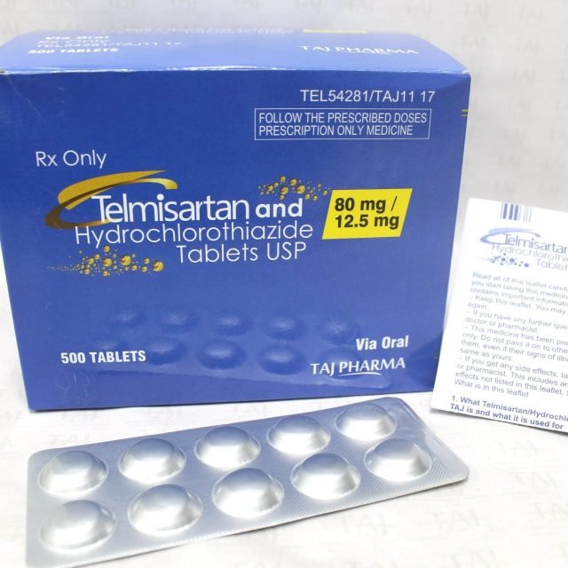 Telmisartan and Hydrochlorthiazide Tablets USP 80mg/12.5mg (Taj Pharma)
