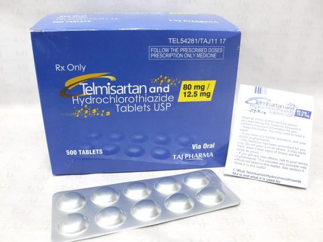 Telmisartan and Hydrochlorothiazide Tablets USP 80mg+12.5mg