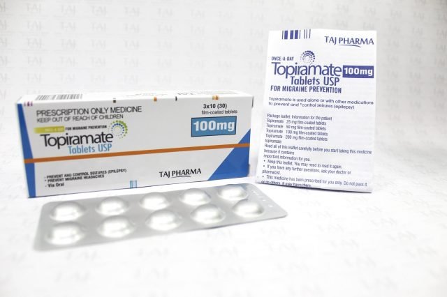 Topiramate Tablets USP 100mg Taj Pharma