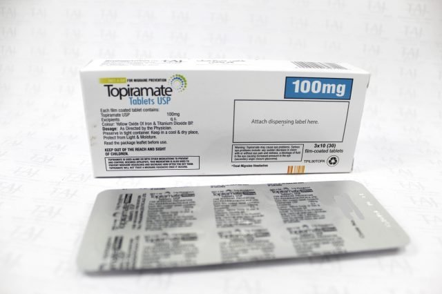 Topiramate Film Coated Tablets USP 100mg Taj Pharmaceuticals