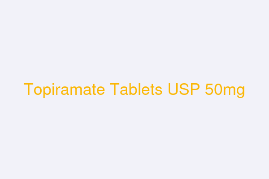 Topiramate Tablets USP 50mg
