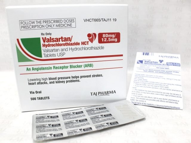 Valsartan and Hydrochlorothiazide Tablets USP 80mg+12.5mg