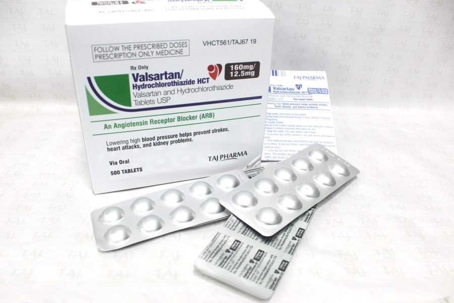 Valsartan Hydrochlorthiazide Tablets USP 160mg/12.5mg Taj Pharma