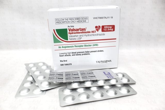 Valsartan Hydrochlorthiazide Tablets USP 80mg/12.5mg Taj Pharma