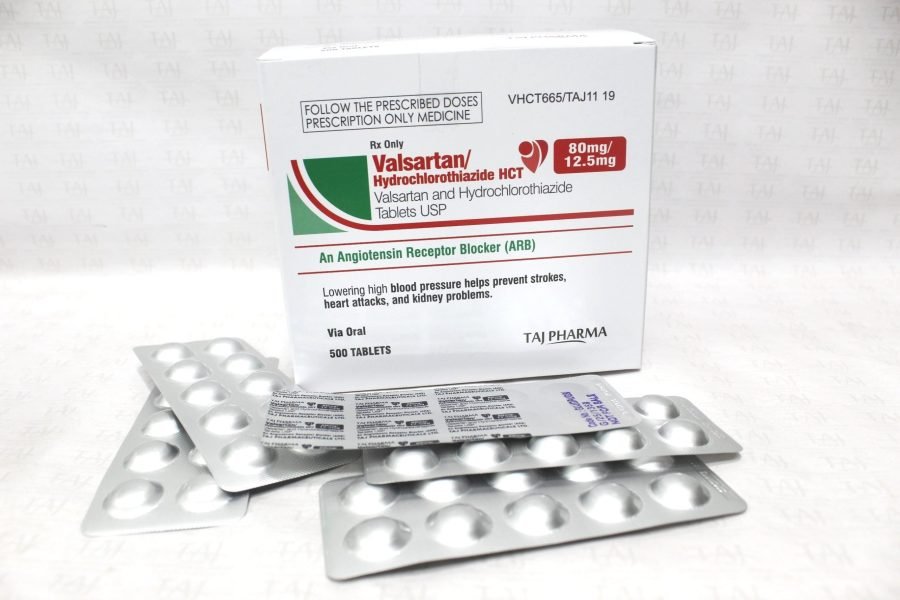 Valsartan Hydrochlorthiazide Tablets USP 80mg/12.5mg Taj Pharma