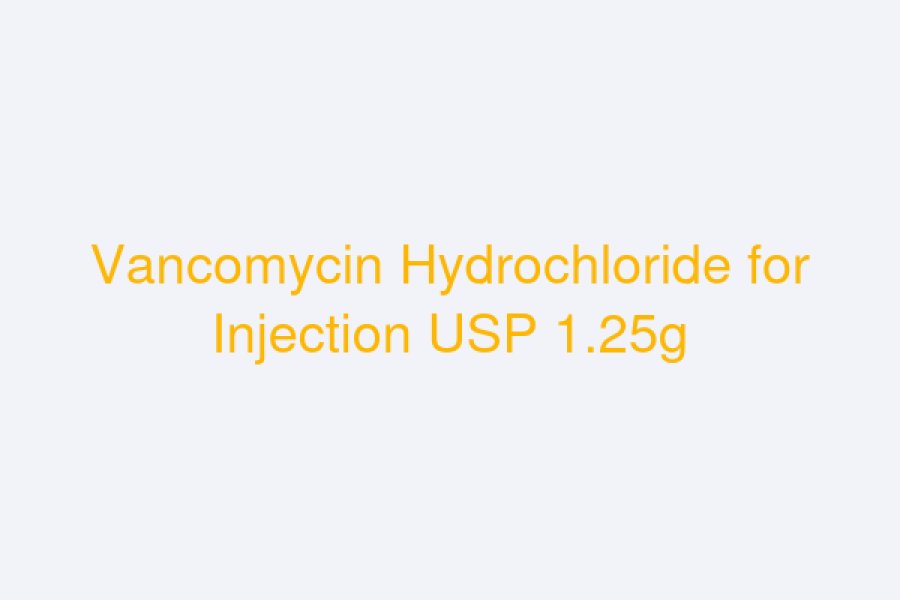 Vancomycin Hydrochloride for Injection USP 1.25g (VANCOTAJ)