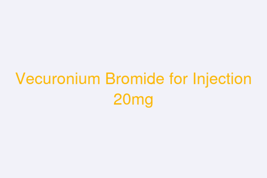 Vecuronium Bromide for Injection 20mg