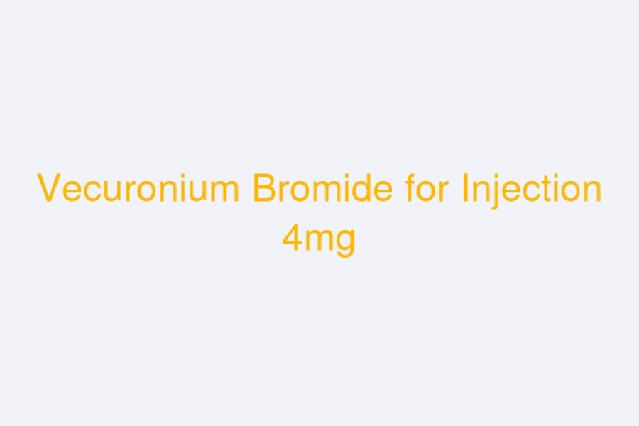Vecuronium Bromide for Injection 4mg