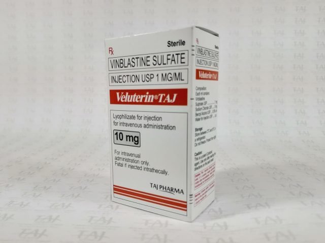 Vinblastine Sulphate Injection 1mg/ml (10mg/10ml) (Veluterin)