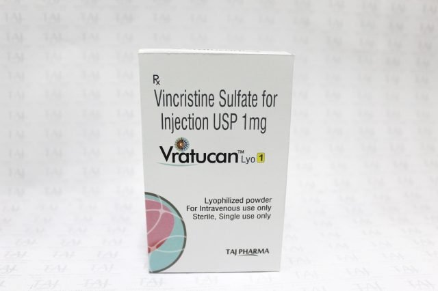 Vincristine Sulfate 1mg USP solution for injection Taj Pharma