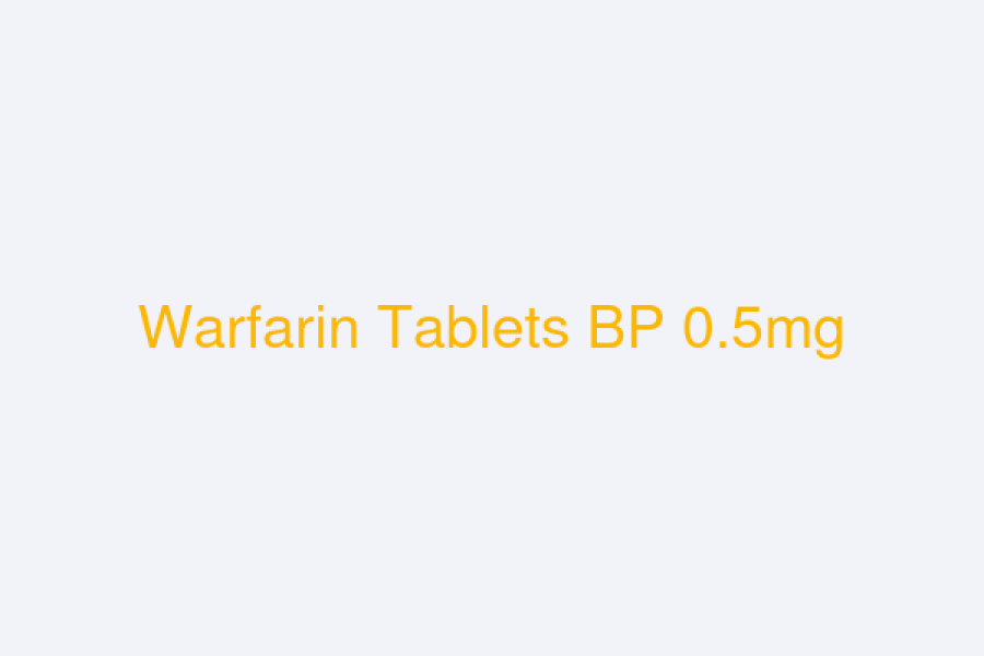 Warfarin Tablets BP 0.5mg
