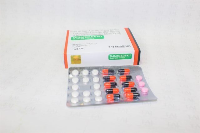Kit of Zinc Acetate 50mg Tablets, Doxycycline Capsules USP 100mg & Ivermectin Dispersible Tablets 12mg