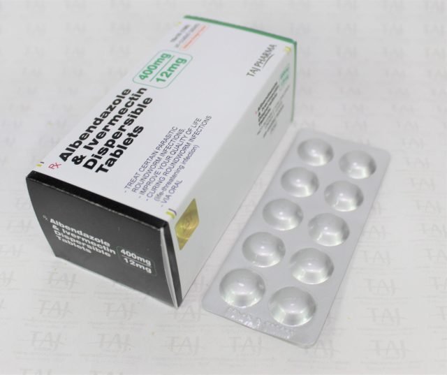 Albendazole & Ivermectin Dispersible Tablet 400mg+12mg