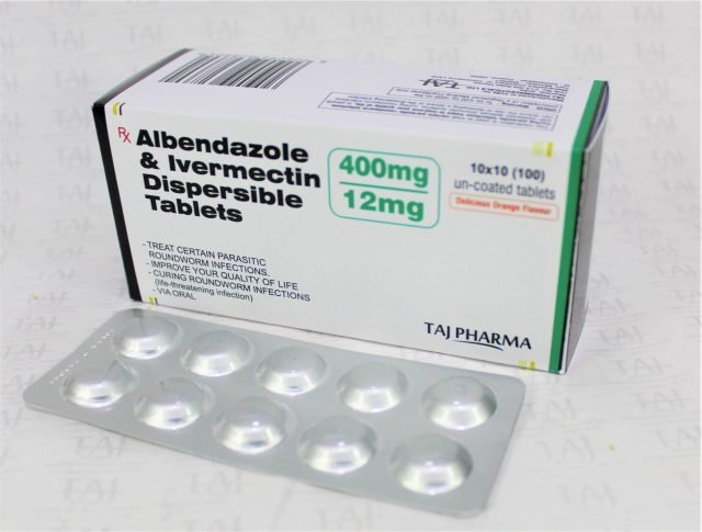 Albendazole & Ivermectin Dispersible Tablet 400mg+12mg