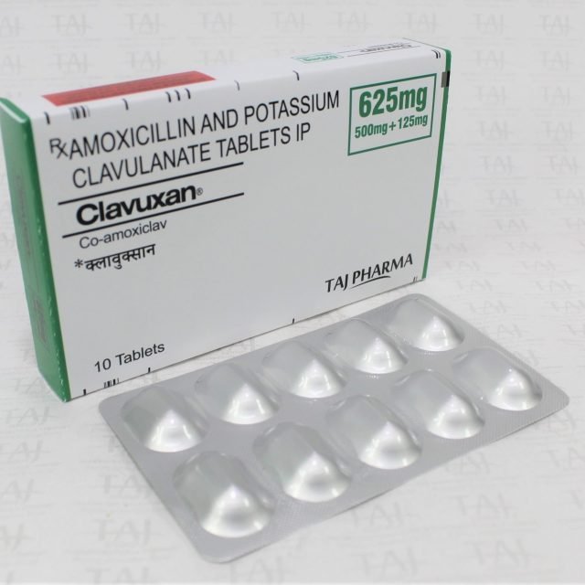Amoxicillin & Potassium Clavulanate Tablets IP 625mg (Clavuxan)