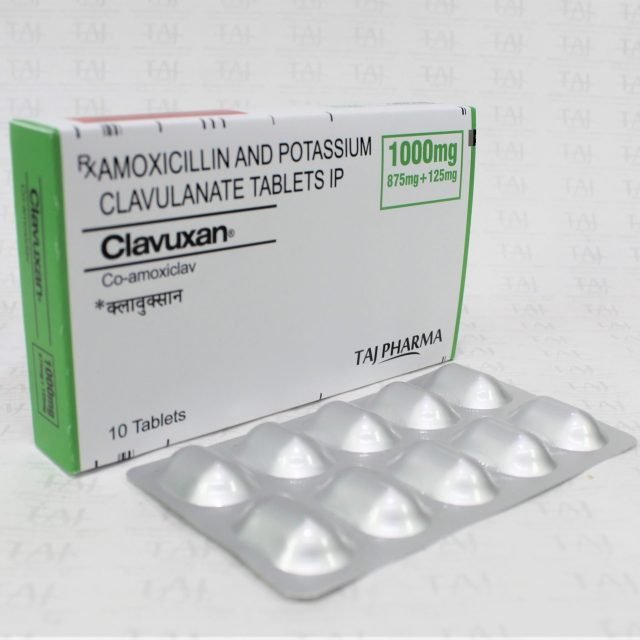 Amoxicillin & Potassium Clavulanate Tablets IP 1gm (Clavuxan)