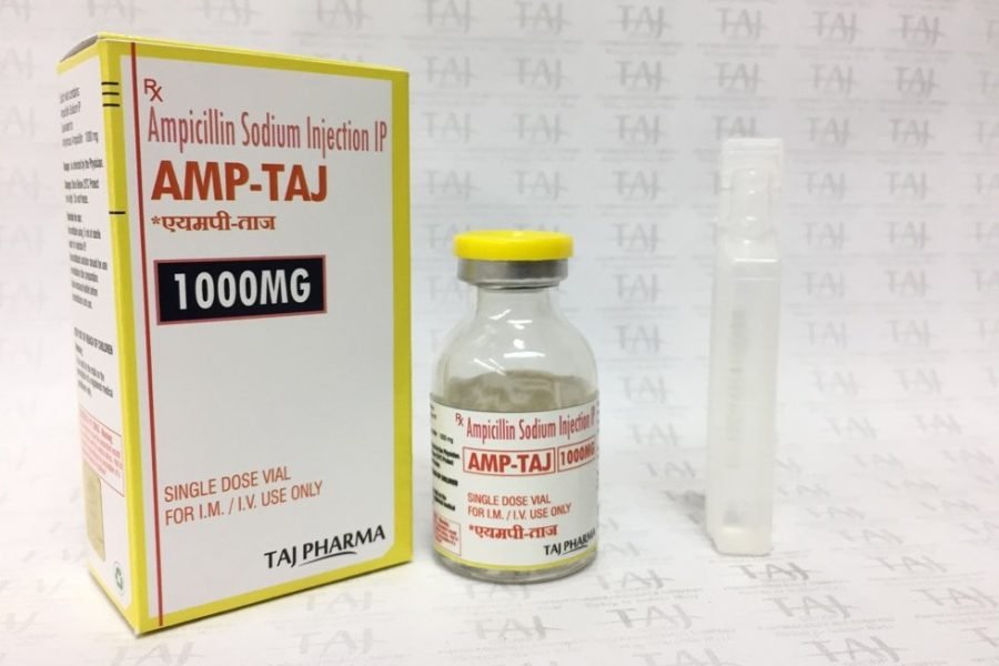 Ampicillin Sodium Injection IP 1g (AMP-TAJ) Taj Pharma