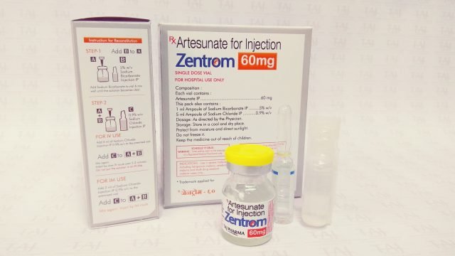 Artesunate for Injection - Zentrom for resistant malaria