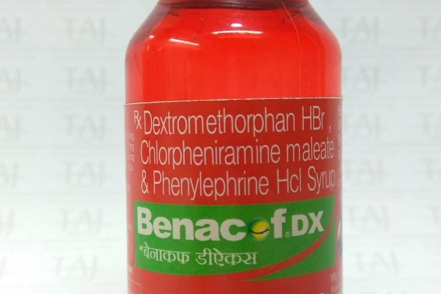Benacof Cough Syrup – Chlorpheniramine, Phenylephrine, and Dextromethorphan Syrup