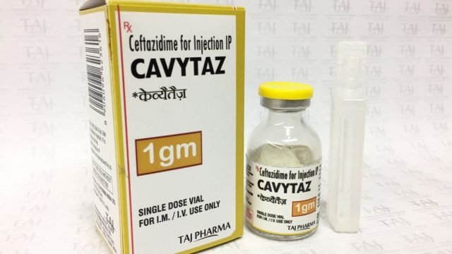 Ceftazidime for Injection IP 1g (CAVYTAZ) Taj Pharma