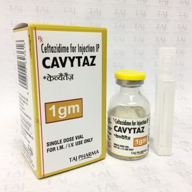 Ceftazidime for Injection IP 1g (CAVYTAZ) Taj Pharma
