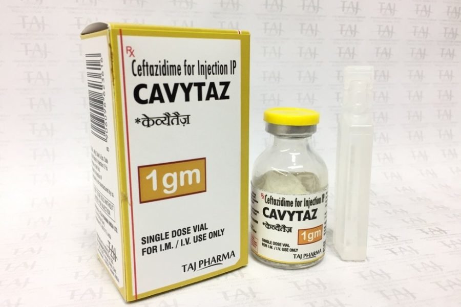 Ceftazidime for Injection IP 1g (CAVYTAZ) Taj Pharma