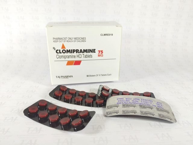 Clomipramine Hydrochloride Tablets 75mg Taj Pharma