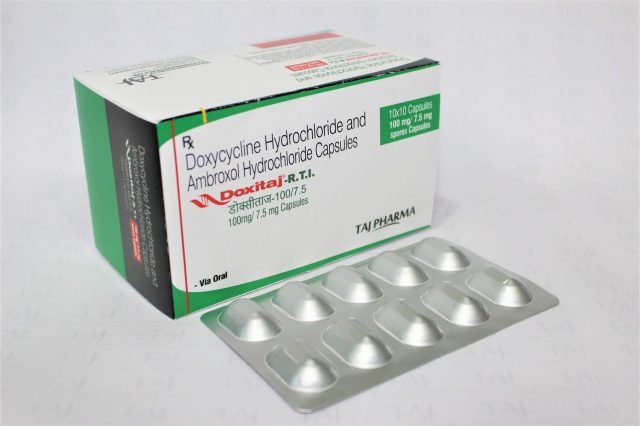 Doxycycline hydrochloride and Ambroxol hydrochloride Capsules 100mg/7.5mg