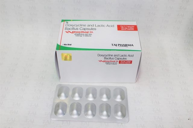 Doxycycline and Lactic Acid Bacillus Capsules 100mg+5 billion