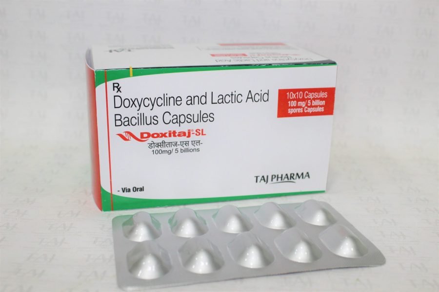 Doxycycline and Lactic Acid Bacillus Capsules 100mg+5 billion (Doxitaj-SL)