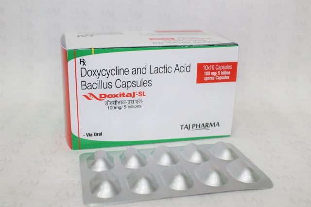 Doxycycline and Lactic Acid Bacillus Capsules 100mg+5 billion (Doxitaj-SL)