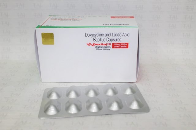 Doxycycline and Lactic Acid Bacillus Capsules 100mg+5 billion