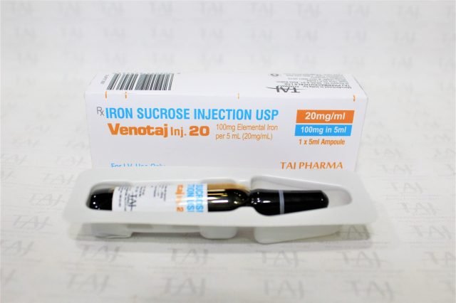 Iron Sucrose Injection USP 100mg/5ml (Venotaj)