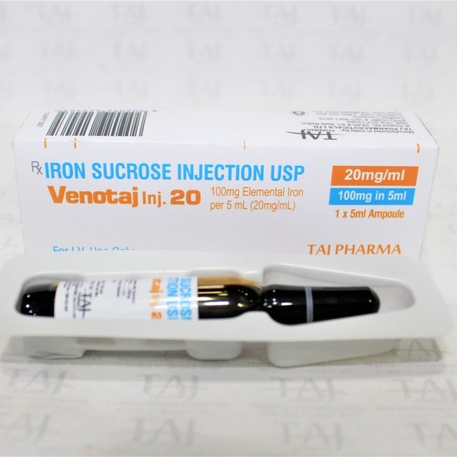 Iron Sucrose Injection USP 100mg/5ml (Venotaj)