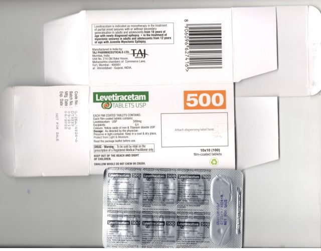 Levetiracetam tablets USP 500mg