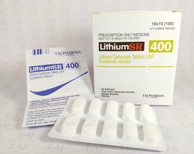 Lithium Carbonate Tablets USP Sustained-release 400 mg (Lithium SR) Taj Pharma